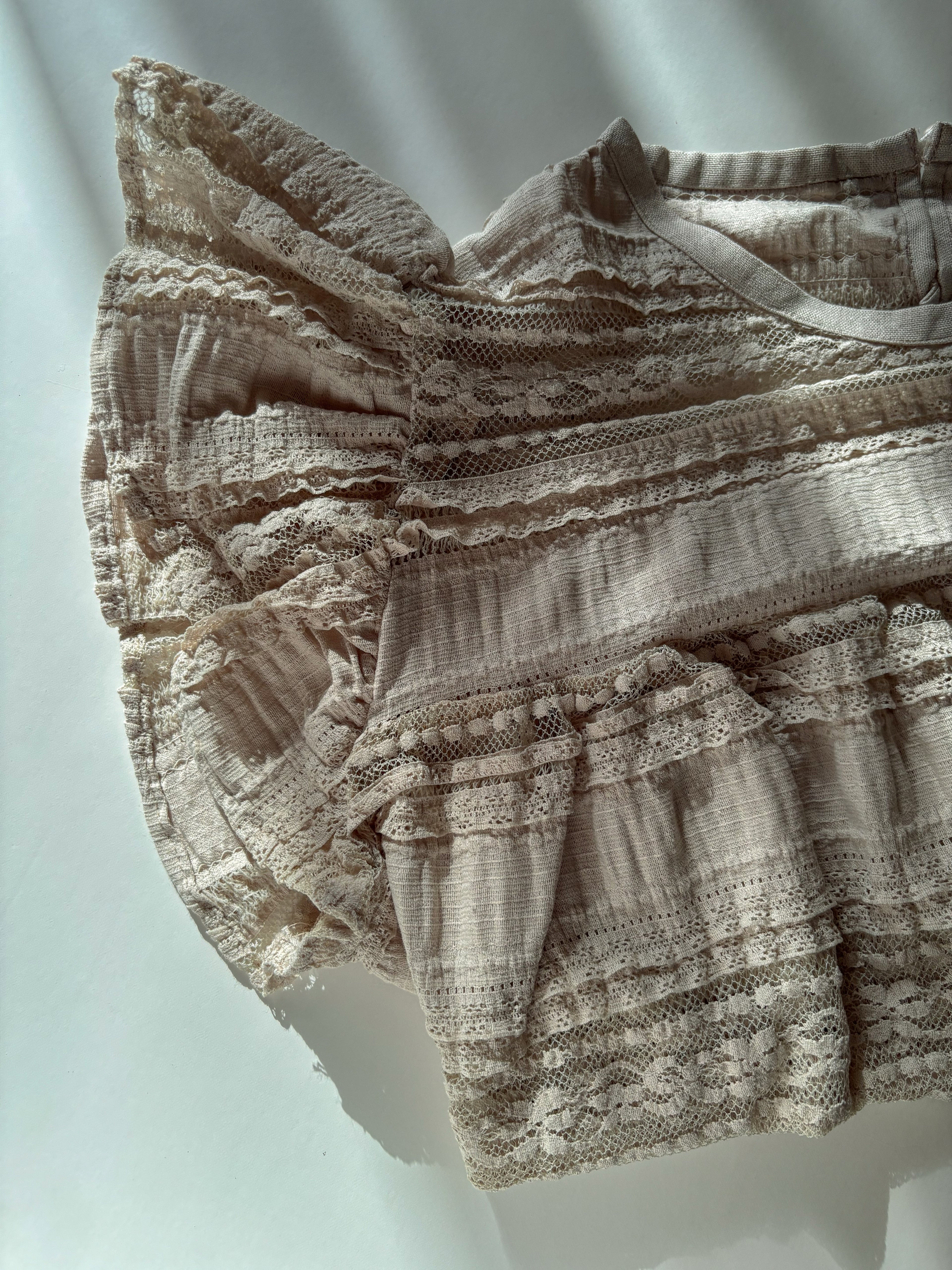 Ruffled top with shorts