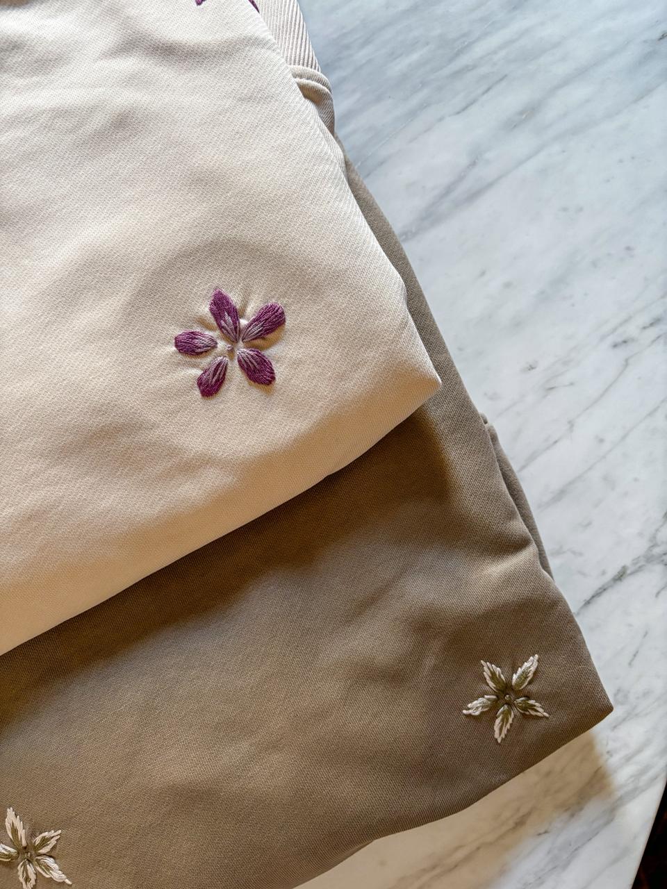 Oversized embroidery sweatshirt