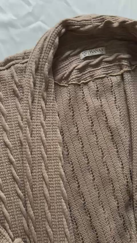 Oversize Coffee Cardigan